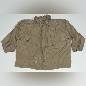 1980s Vintage Marithe Francois Girbaud Wide Modular Khaki Mountain Smock Jacket